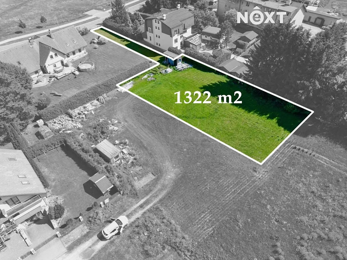 Prodej stavebního pozemku 1322 m²